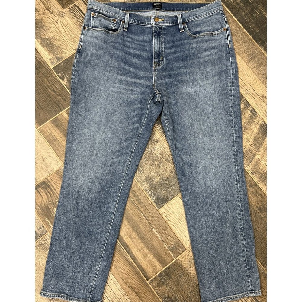 J.Crew Slim Boyfriend‎ Jeans Womens Stretch Medium Wash BA784 37x28.5